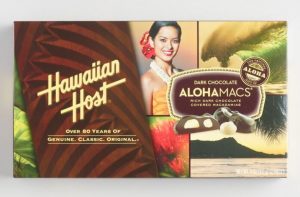 Hawaiian Host Dark Chocolate Alohamacs Box