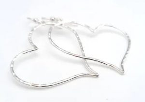 Open Heart Earrings