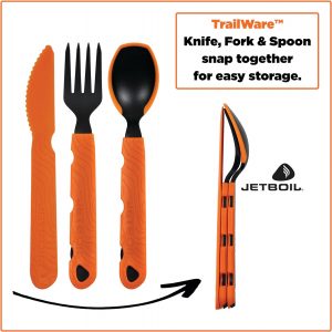 Knife, fork, and spoon TrailWare